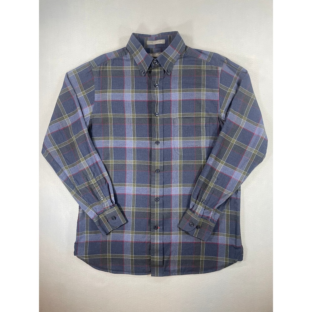 Daniel Cremieux Signature Collection Slim Fit Plaid Button Down Shirt Men's M